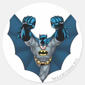 Batman Stands Classic Round Sticker