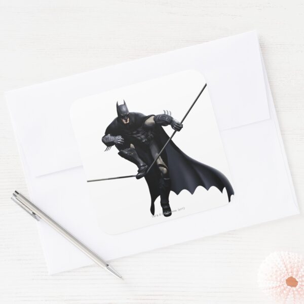 Batman_Stepping_On_Line_Square_Sticker_3 Batman Stepping On Line Square Sticker