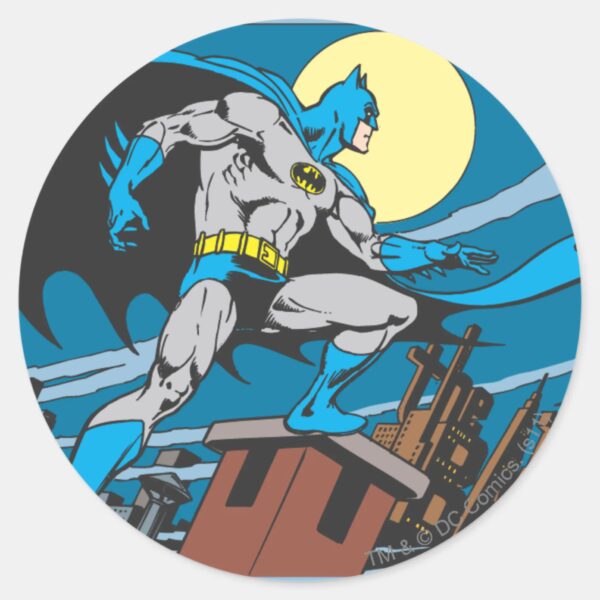 Batman_Surveys_City_Classic_Round_Sticker_1 Batman Surveys City Classic Round Sticker