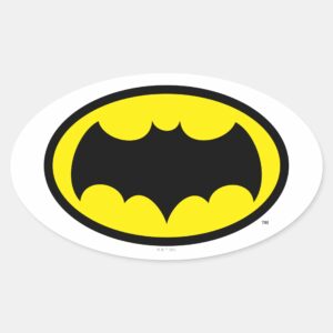 Batman Symbol Oval Sticker