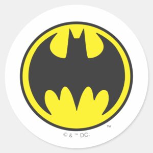 Batman_Symbol___Bat_Circle_Logo_Classic_Round_Sticker_1 Batman Symbol Bat Circle Logo Classic Round Sticker