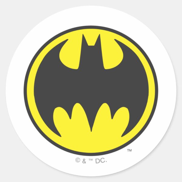 Batman_Symbol___Bat_Circle_Logo_Classic_Round_Sticker_1 Batman Symbol Bat Circle Logo Classic Round Sticker