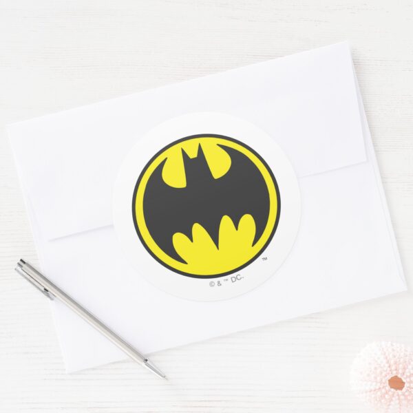 Batman_Symbol___Bat_Circle_Logo_Classic_Round_Sticker_3 Batman Symbol Bat Circle Logo Classic Round Sticker