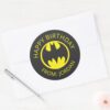 Batman_Symbol___Bat_Circle_Logo___Happy_Birthday_Classic_Round_Sticker_3 Batman Symbol Bat Circle Logo Happy Birthday Classic Round Sticker