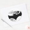 Batman Symbol Black Shadow Logo Classic Round Sticker