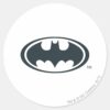 Batman Symbol Black And White Logo Classic Round Sticker