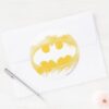 Batman Symbol Black And Yellow Logo Classic Round Sticker