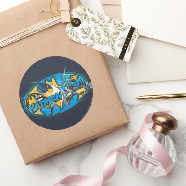 Batman_Symbol___Classic_Collage_Logo_Classic_Round_Sticker_5 Batman Symbol Classic Collage Logo Classic Round Sticker