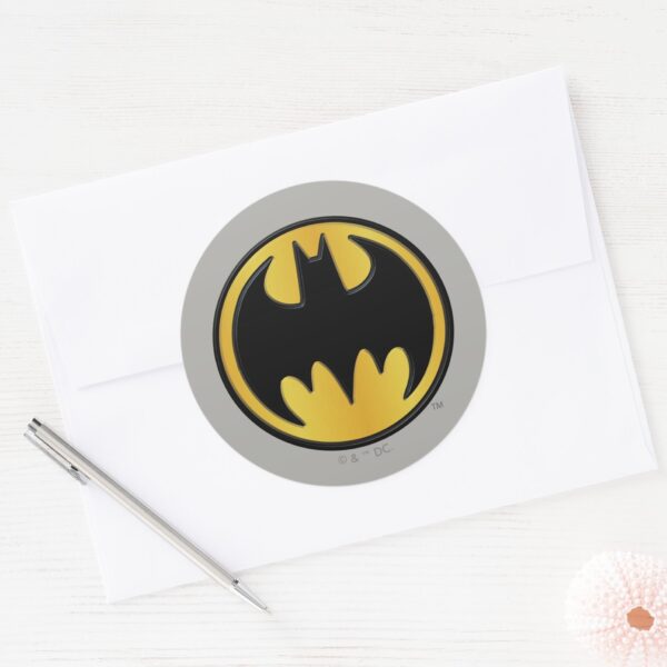 Batman Symbol Classic Round Logo Classic Round Sticker
