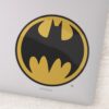 Batman Symbol Dark Yellow Circle Logo Sticker