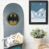 Batman Symbol Dark Yellow Circle Logo Sticker