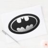 Batman Symbol Grainy Logo Oval Sticker