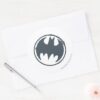 Batman Symbol Gray Grunge Logo Classic Round Sticker