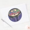 Batman_Symbol___Green_Purple_Red_Logo_Classic_Round_Sticker_3 Batman Symbol Green Purple Red Logo Classic Round Sticker