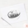 Batman Symbol Insignia Drawing Logo Classic Round Sticker