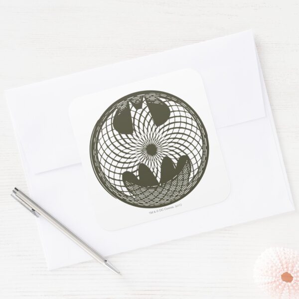 Batman_Symbol___Nouveau_Circle_Logo_Square_Sticker_3 Batman Symbol Nouveau Circle Logo Square Sticker