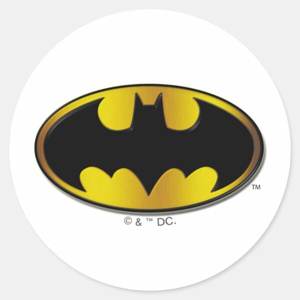 Batman_Symbol___Oval_Gradient_Logo_Classic_Round_Sticker_1 Batman Symbol Oval Gradient Logo Classic Round Sticker