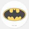 Batman Symbol Oval Logo Classic Round Sticker