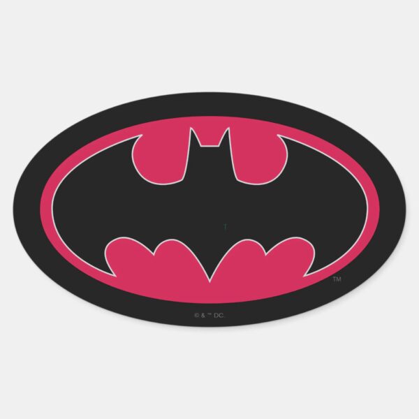 Batman_Symbol___Red_Black_Logo_Oval_Sticker_1 Batman Symbol Red Black Logo Oval Sticker