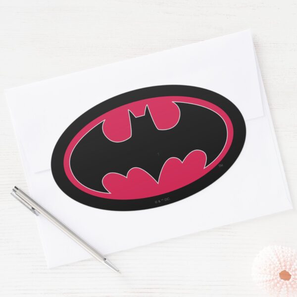 Batman_Symbol___Red_Black_Logo_Oval_Sticker_3 Batman Symbol Red Black Logo Oval Sticker