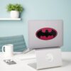 Batman Symbol Red Black Logo Sticker