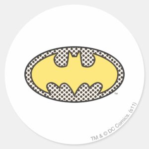 Batman Symbol Showtime Logo Classic Round Sticker