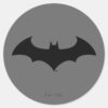 Batman Symbol Simple Bat Silhouette Logo Classic Round Sticker