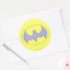 Batman Symbol Sketchbook Purple Logo Classic Round Sticker