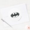 Batman_Symbol___Spray_Black_White_Logo_Classic_Round_Sticker_3 Batman Symbol Spray Black White Logo Classic Round Sticker
