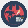 Batman The Dark Knight Bat Logo Classic Round Sticker