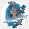 Batman Throwing Star Classic Round Sticker