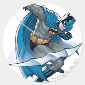 Batman Throwing Star Classic Round Sticker
