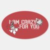 Batman_Valentine___Joker_&_Harley_-_Crazy_For_You_Oval_Sticker_1 Batman Valentine Joker Harley Crazy For You Oval Sticker