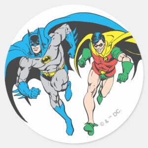 Batman Robin Classic Round Sticker