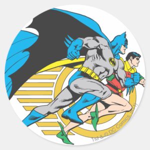 Batman Robin Profile Classic Round Sticker
