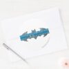 Batman___Blue_Name_Logo_Classic_Round_Sticker_3 Batman Blue Name Logo Classic Round Sticker