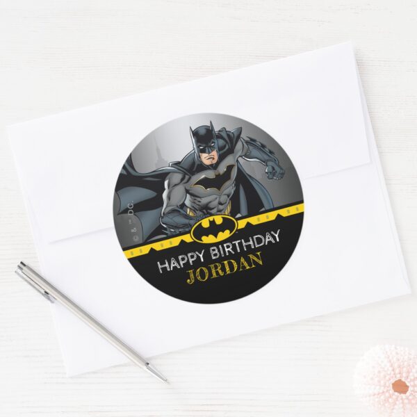 Batman___Chalkboard_Happy_Birthday_Classic_Round_Sticker_4 Batman Chalkboard Happy Birthday Classic Round Sticker