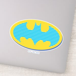 Batman___Cyan_Stripes_Symbol_Sticker_1 Batman Cyan Stripes Symbol Sticker