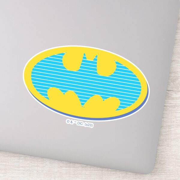 Batman___Cyan_Stripes_Symbol_Sticker_1 Batman Cyan Stripes Symbol Sticker
