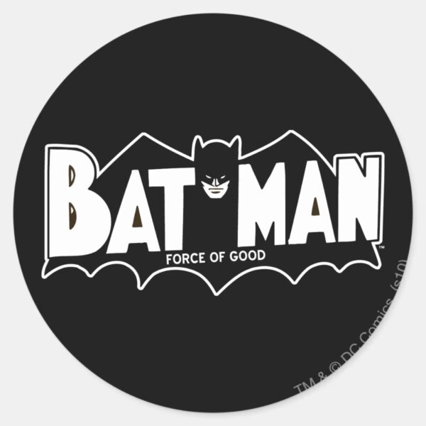 Batman___Force_of_Good_60s_Logo_Classic_Round_Sticker_1 Batman Force Of Good 60s Logo Classic Round Sticker