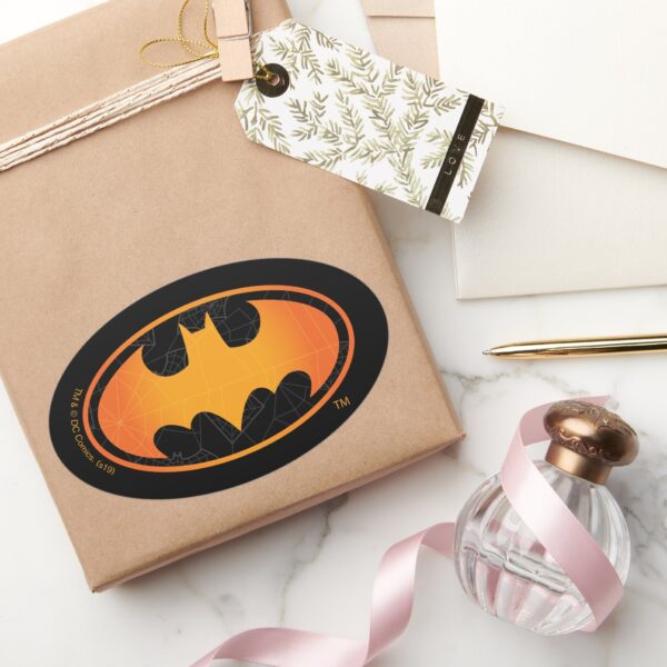 Batman___Halloween_Web_Logo_Oval_Sticker_5 Batman Halloween Web Logo Oval Sticker