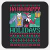 Batman___Happy_Holidays_Joker_&_Harley_Quinn_Square_Sticker_1 Batman Happy Holidays Joker Harley Quinn Square Sticker