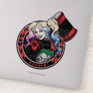 Batman Harley Quinn Winking With Mallet Sticker