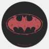 Batman___Oozing_Red_Bat_Logo_Classic_Round_Sticker_1 Batman Oozing Red Bat Logo Classic Round Sticker
