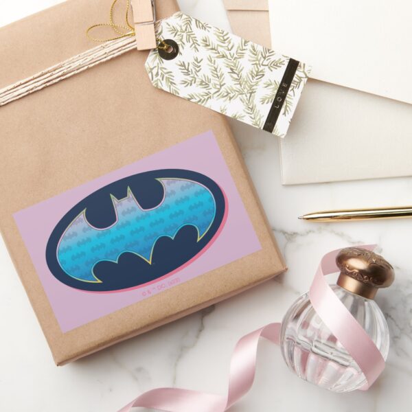 Batman___Pink_&_Blue_Symbol_Rectangular_Sticker_5 Batman Pink Blue Symbol Rectangular Sticker