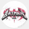 Batman___Red_and_Black_Logo_Classic_Round_Sticker_1 Batman Red And Black Logo Classic Round Sticker