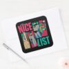 Batman___Santa_Nice_List_of_Heroes_Square_Sticker_3 Batman Santa Nice List Of Heroes Square Sticker