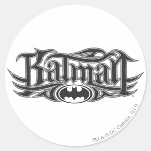 Batman Stylized Logo Classic Round Sticker