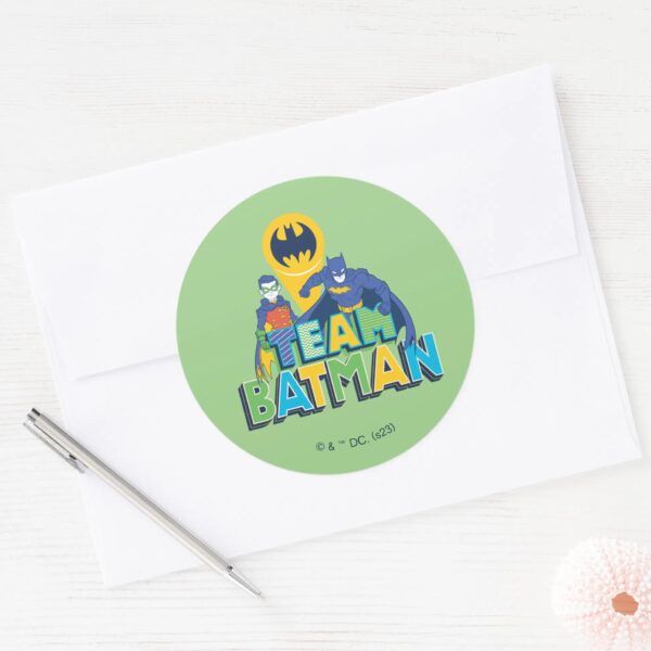Batman___Team_Batman_&_Robin_Classic_Round_Sticker_3 Batman Team Batman Robin Classic Round Sticker