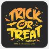 Batman___Trick_or_Treat_Square_Sticker_1 Batman Trick Or Treat Square Sticker